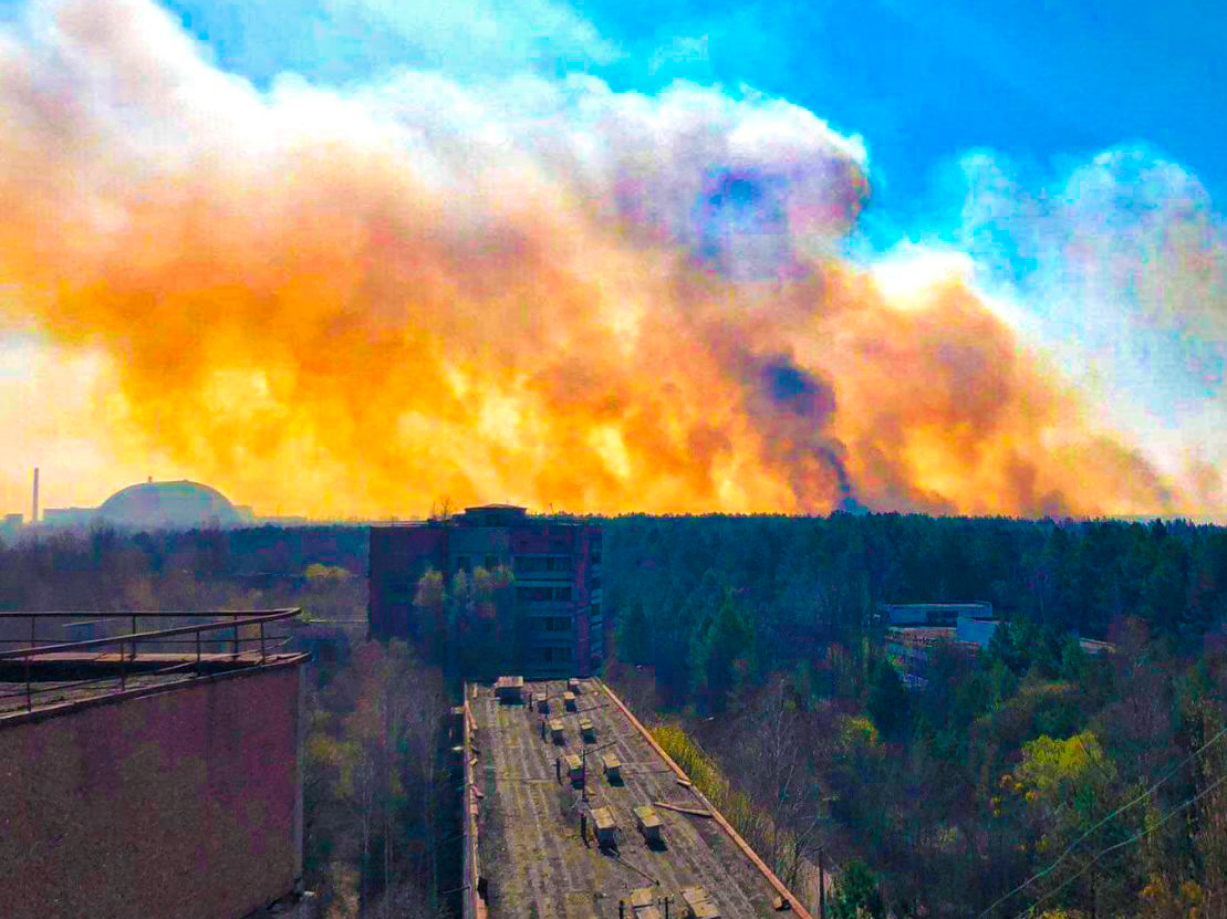 Пожар в Чернобыле 2020